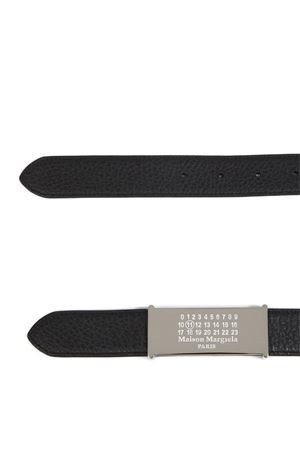 Black leather belt MAISON MARGIELA | SA3TP0011P8611HB112
